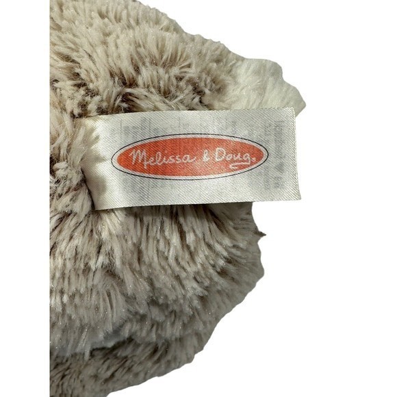 Melissa and Doug 8" Burrow Bunny Rabbit Seated‎ Brown White Easter Plush - Picture 7 of 7